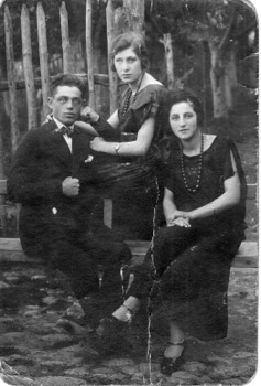 a man and two women